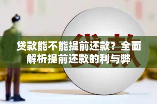 石龙贷款能不能提前还款？全面解析提前还款的利与弊