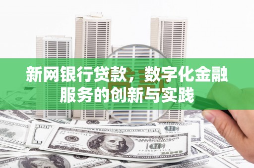 石龙新网银行贷款，数字化金融服务的创新与实践