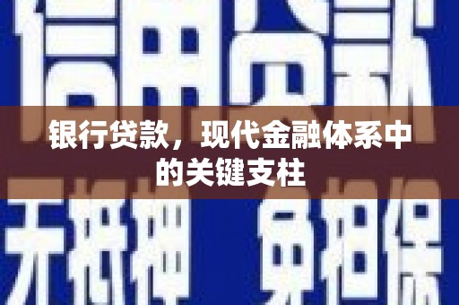 石龙银行贷款，现代金融体系中的关键支柱