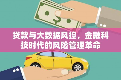石龙贷款与大数据风控，金融科技时代的风险管理革命