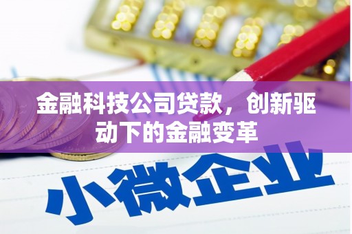 石龙金融科技公司贷款，创新驱动下的金融变革