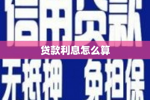 石龙贷款利息怎么算