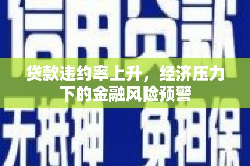 石龙贷款违约率上升，经济压力下的金融风险预警