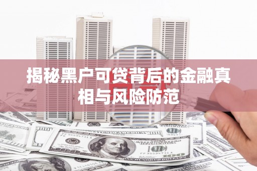 石龙揭秘黑户可贷背后的金融真相与风险防范