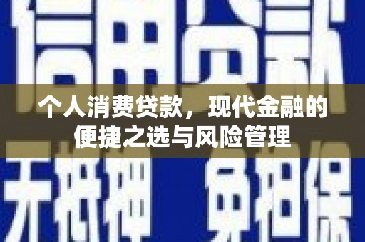 石龙个人消费贷款，现代金融的便捷之选与风险管理