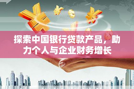 石龙探索中国银行贷款产品，助力个人与企业财务增长