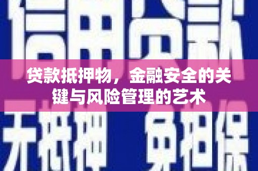 石龙贷款抵押物，金融安全的关键与风险管理的艺术