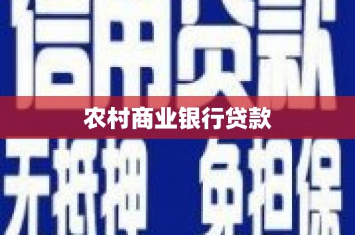 石龙农村商业银行贷款