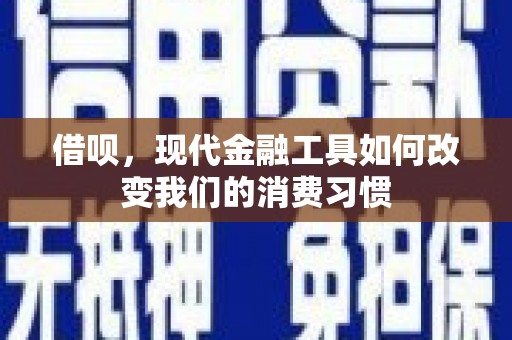 石龙借呗，现代金融工具如何改变我们的消费习惯