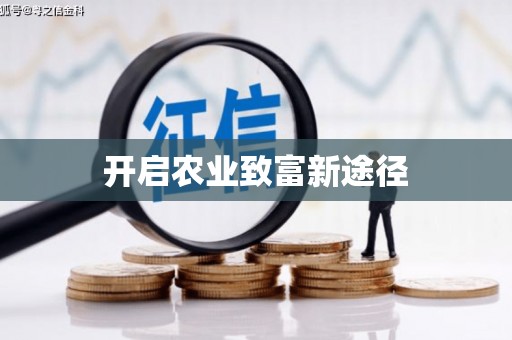 石龙开启农业致富新途径