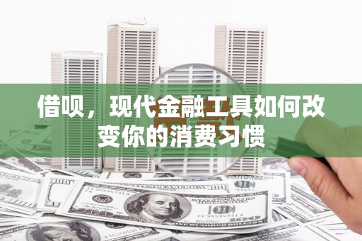 石龙借呗，现代金融工具如何改变你的消费习惯