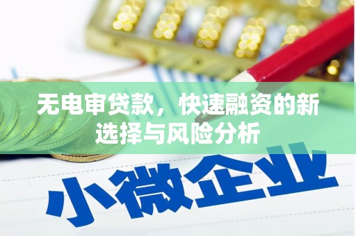 石龙无电审贷款，快速融资的新选择与风险分析