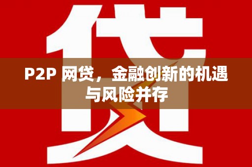 石龙P2P 网贷，金融创新的机遇与风险并存