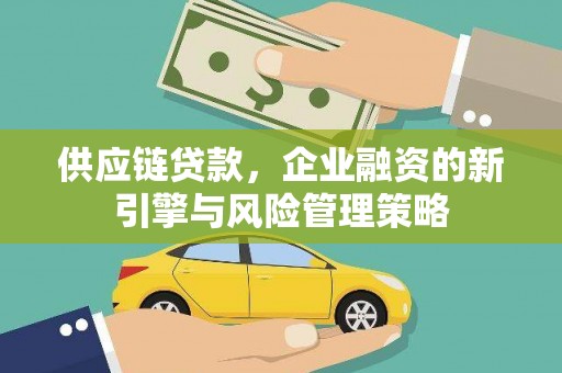 石龙供应链贷款，企业融资的新引擎与风险管理策略