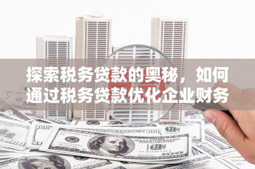石龙探索税务贷款的奥秘，如何通过税务贷款优化企业财务