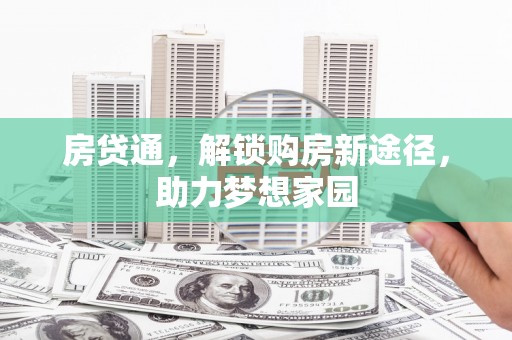 石龙房贷通，解锁购房新途径，助力梦想家园