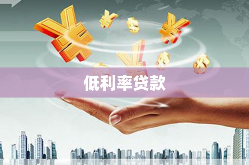 石龙低利率贷款