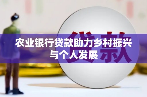石龙农业银行贷款助力乡村振兴与个人发展