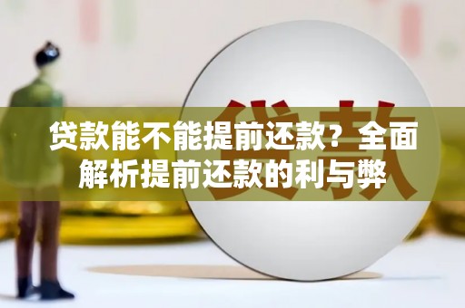 石龙贷款能不能提前还款？全面解析提前还款的利与弊
