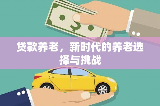 石龙贷款养老，新时代的养老选择与挑战