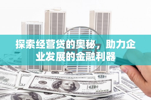 石龙探索经营贷的奥秘，助力企业发展的金融利器