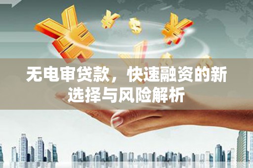 石龙无电审贷款，快速融资的新选择与风险解析