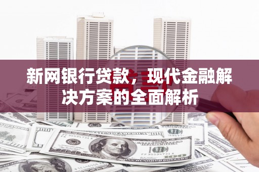 石龙新网银行贷款，现代金融解决方案的全面解析