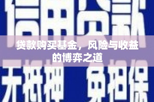石龙贷款购买基金，风险与收益的博弈之道