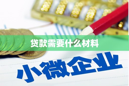 石龙贷款需要什么材料
