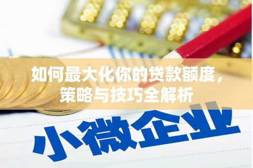 石龙如何最大化你的贷款额度，策略与技巧全解析