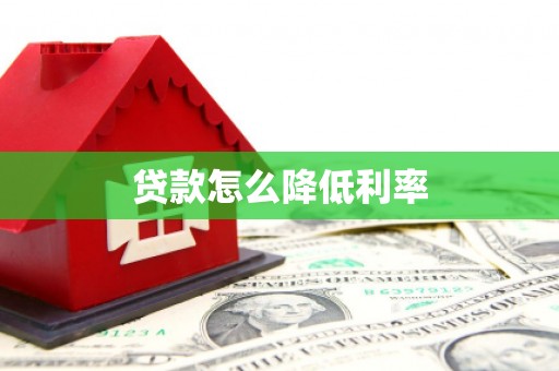 石龙贷款怎么降低利率
