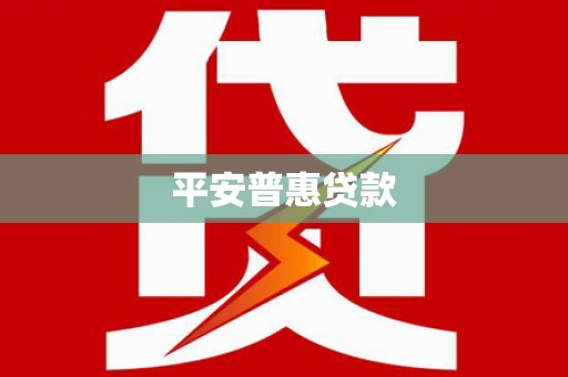 石龙平安普惠贷款