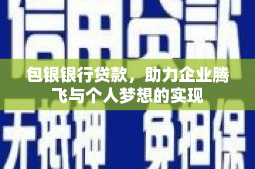 石龙包银银行贷款，助力企业腾飞与个人梦想的实现