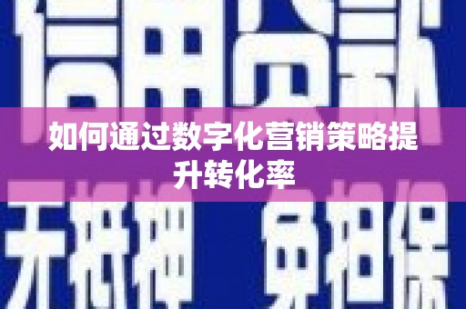 石龙如何通过数字化营销策略提升转化率