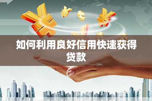 石龙如何利用良好信用快速获得贷款