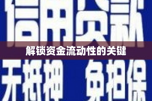 石龙解锁资金流动性的关键