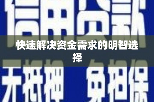 石龙快速解决资金需求的明智选择