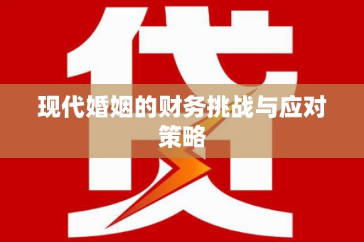 石龙现代婚姻的财务挑战与应对策略
