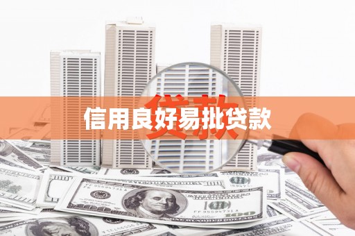 石龙信用良好易批贷款